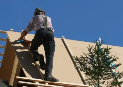 Pose tuiles ardoise avant